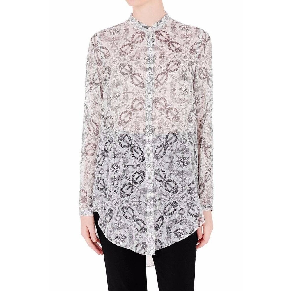 Sass & Bide womens 100% Silk This Is Pop Neon Atomic Shirt Top size 2 US (6 AU)